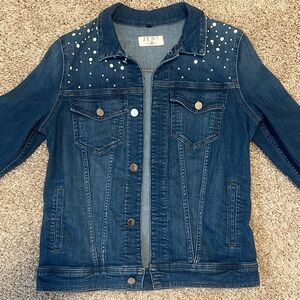 7 For All Mankind  Denim Jacket with Studded Details